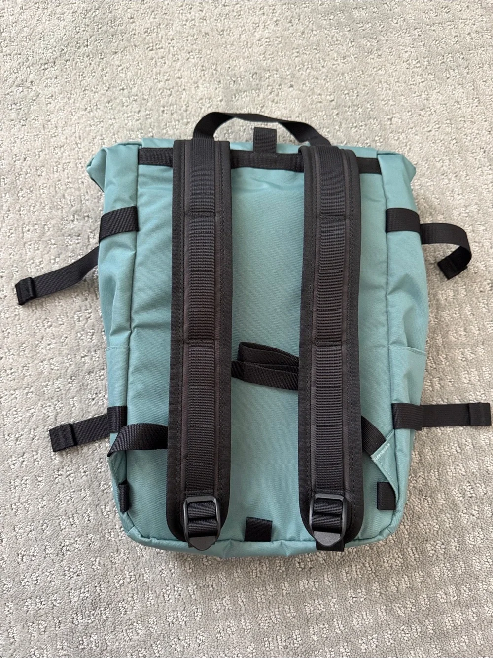 Topo Designs Mint Green Roll-Top Backpack